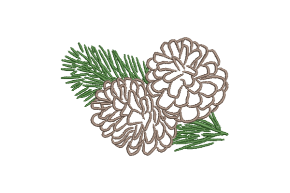 Elegant Pinecone Machine Embroidery Review