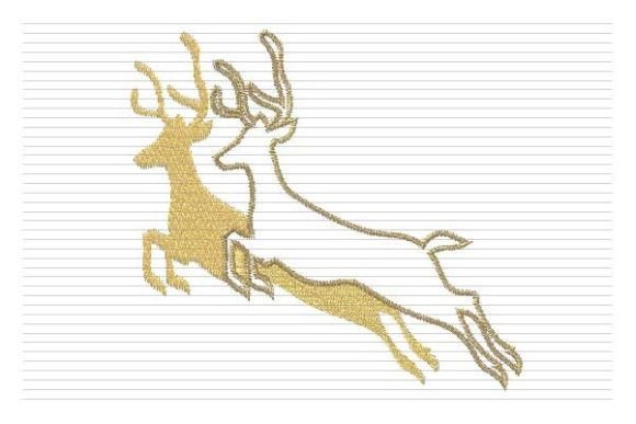 Review: Christmas Deer Jump Embroidery Design