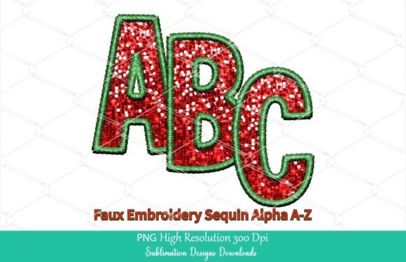 Review: Christmas Faux Embroidery Sequin Alpha