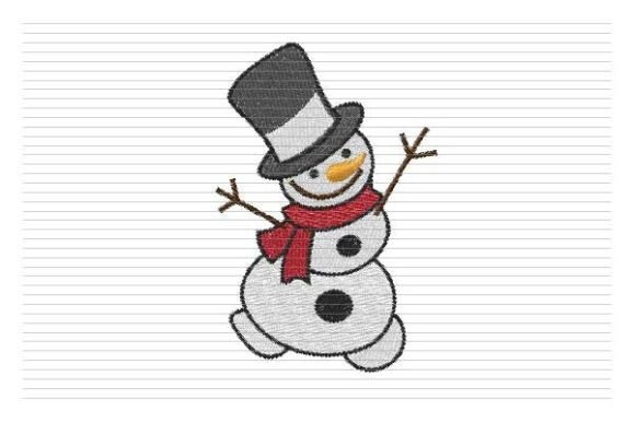 Review: Christmas Snowman Embroidery File for Craft Fairs