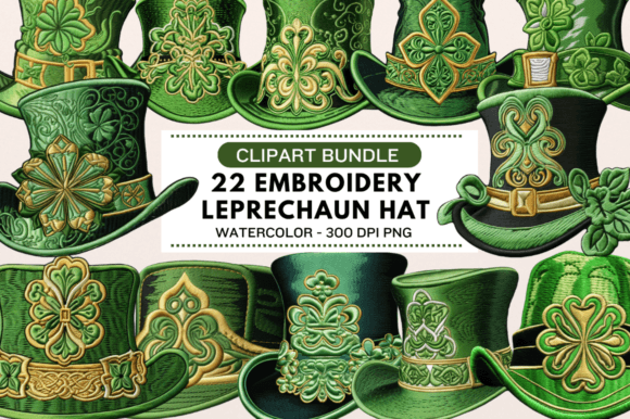 Review: Embroidery Leprechaun Hat Clipart Bundle for St. Patrick’s Day