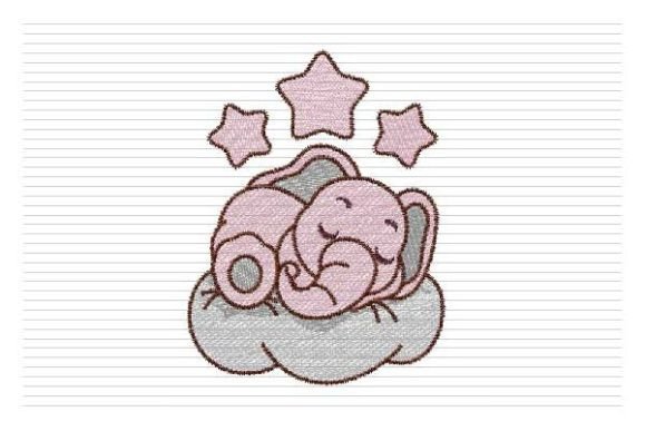Review: Pink Baby Elephant on Cloud Embroidery