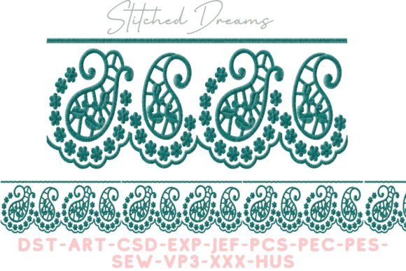 Reviewing Border of Flowers Embroidery Design for Etsy Shops