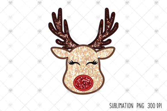Reviewing Faux Sequin Embroidery Reindeer Png for Merch