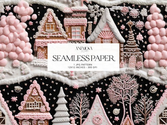 Reviewing Pink Embroidery Gingerbread House Paper for Craft Fairs