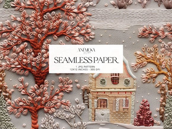 Reviewing the Christmas Village Embroidery Paper